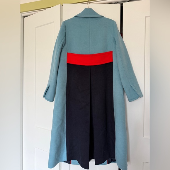 🏷 New Boden Farleigh blue wool coat US 8 petite - Picture 6 of 8
